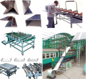 Båndtekking tak. Fremstilling av blikkdetaljer på byggeplassen.